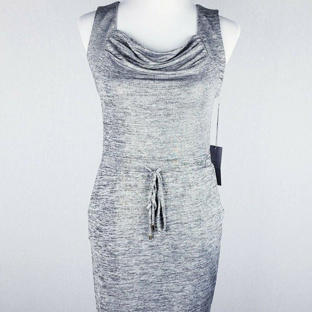 Jennifer Lopez Sporty Tie Waist Hole Back Dress